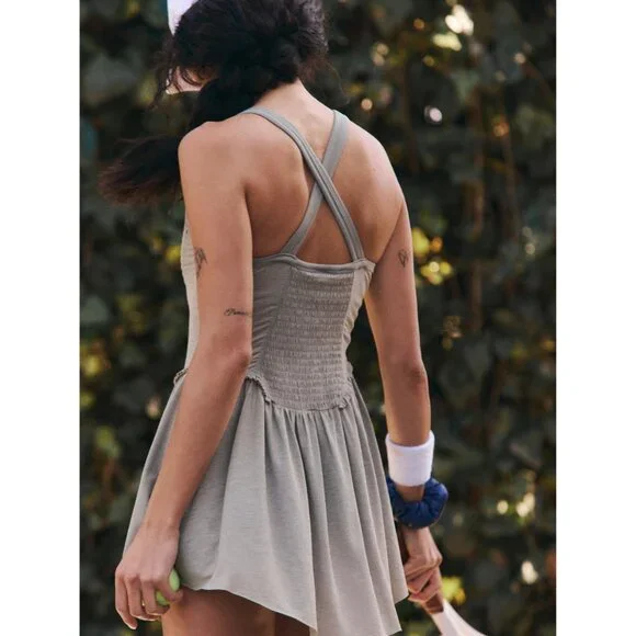 🎉LAST CHANCE🎉 FP MOVEMENT Smockin Hot Dress / Sage Stone - Picture 8 of 12